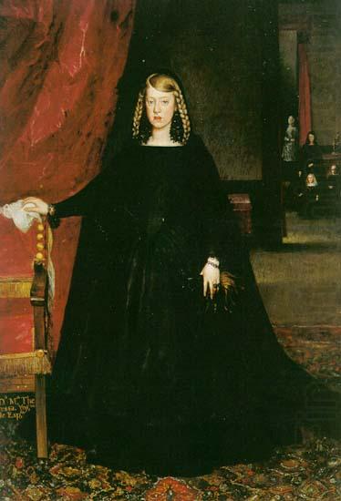 unknow artist The Empress Dona Margarita de Austria in Mourning Dress oil painting picture